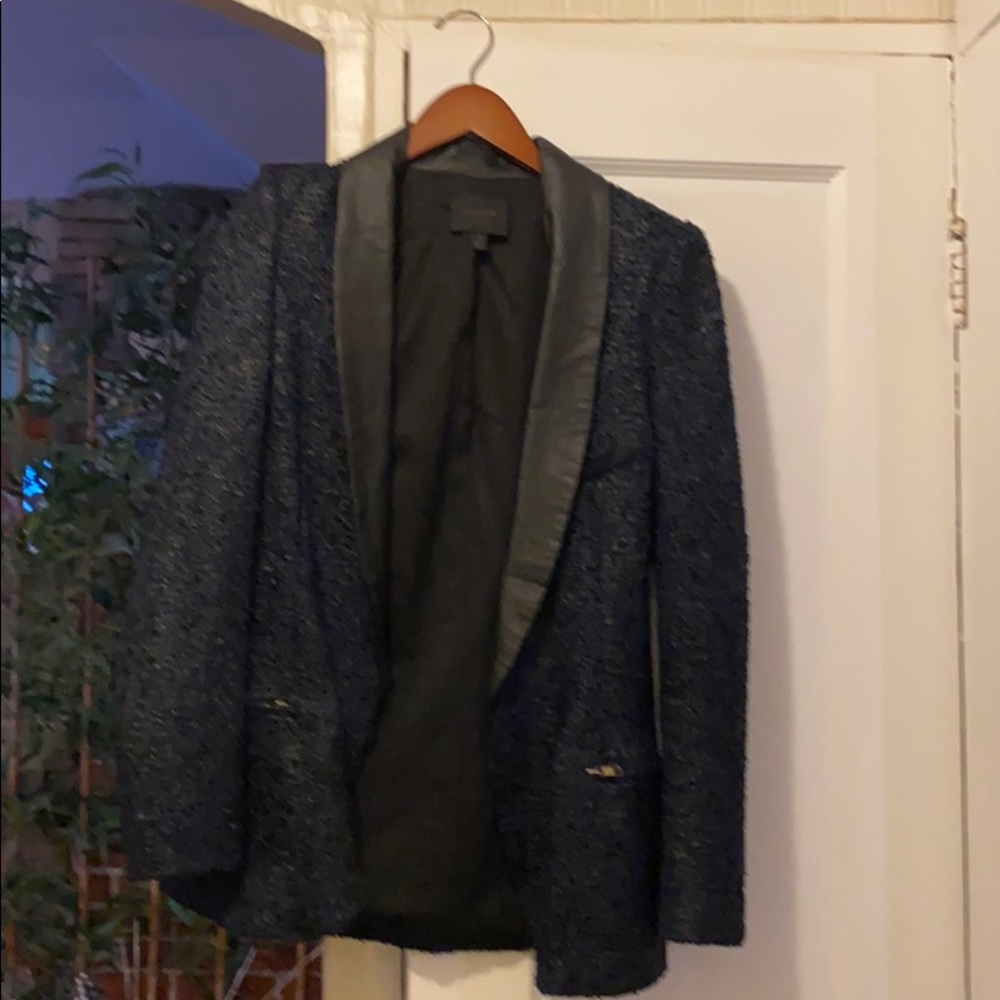 Navy tuxedo jacket